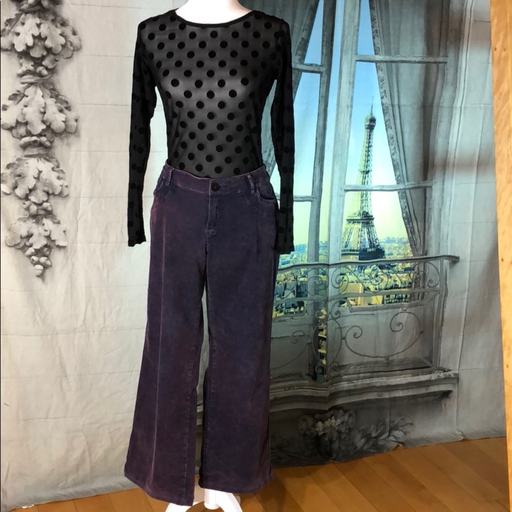Morrissey Y? Velveteen Boot Cut Cords Plum Size 10